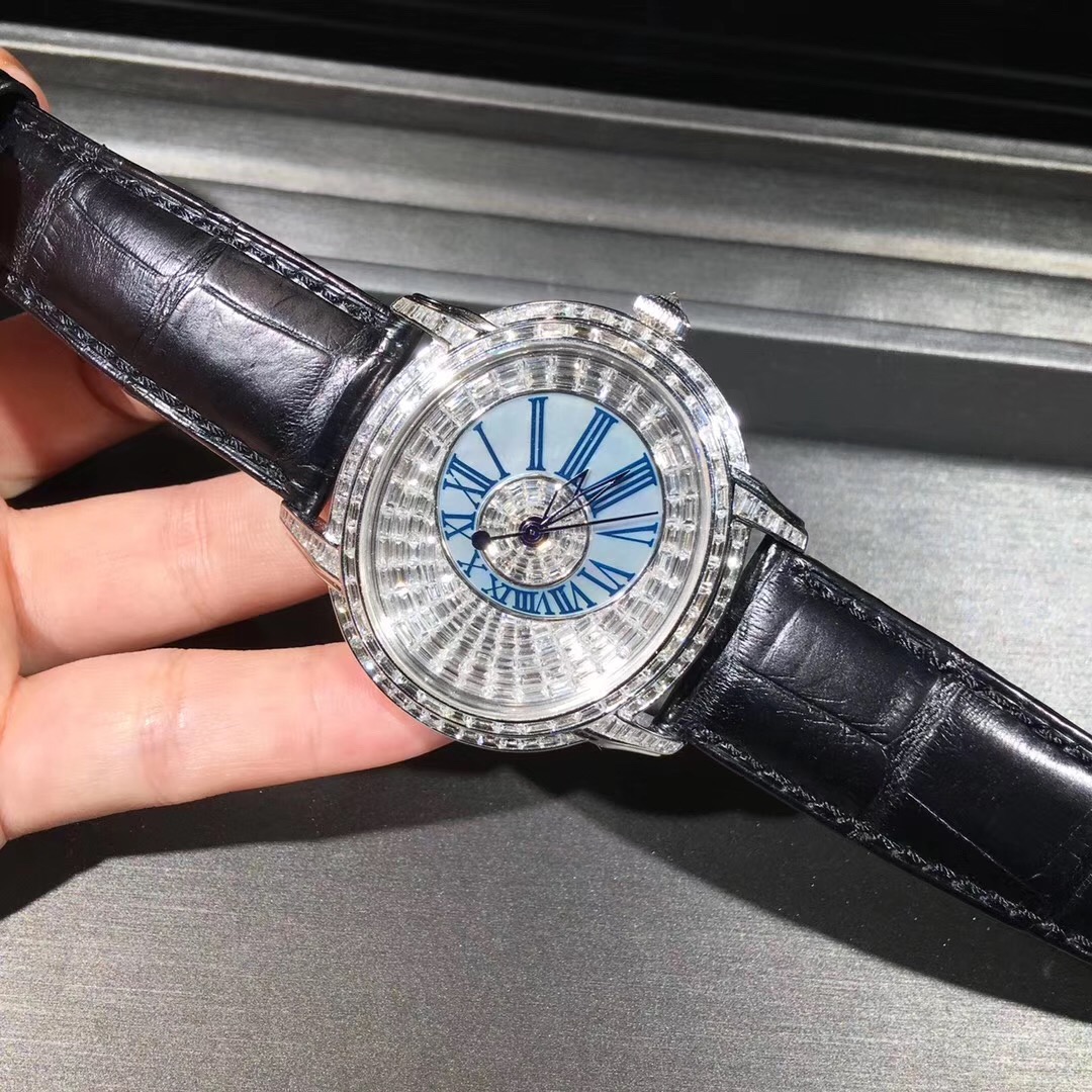 Audemars Piguet Millenary 18k Gold Diamond Gems Watch Custom Made