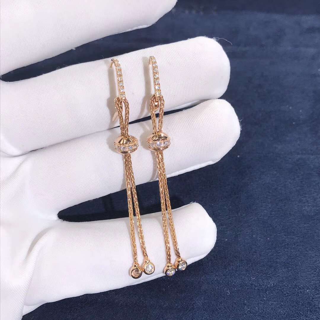 Piaget Possession Earing 18K Rose Gold With Diamonds Eardrop G38PZ300