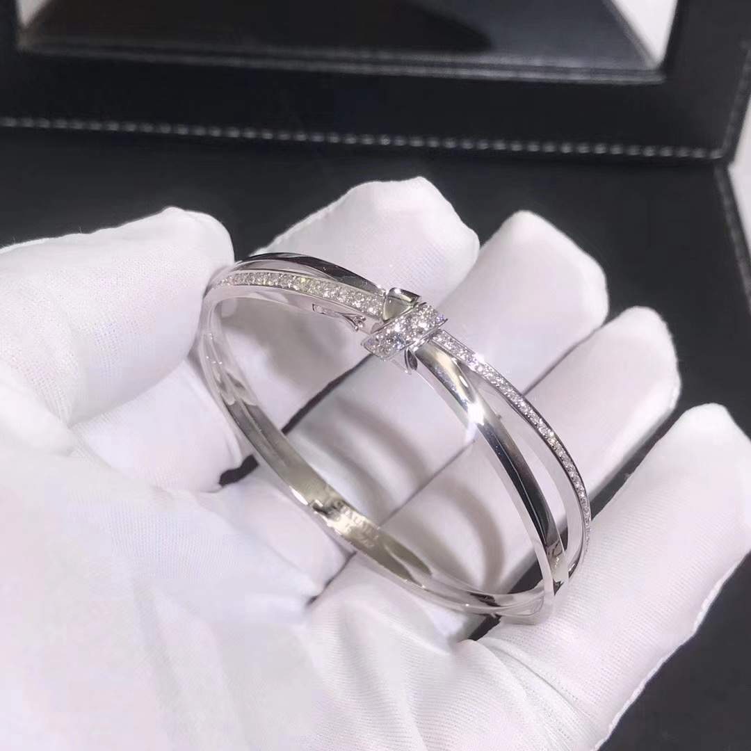 Chaumet Jeux De Liens Dimond Bracelet 18K White Gold With Diamonds 083228