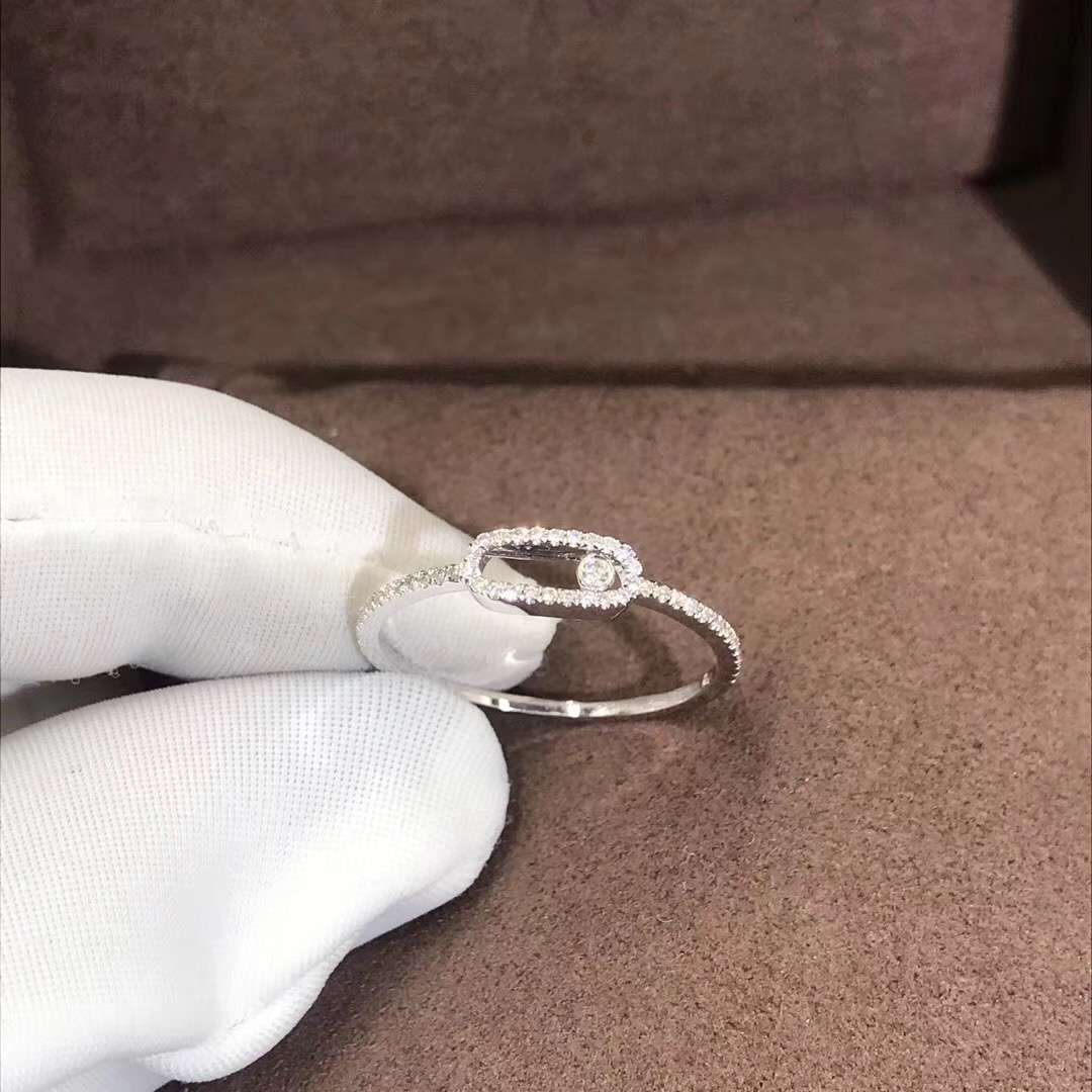 Messika Move Ring 18K White Gold With Diamonds 1 Dimonds Can Move