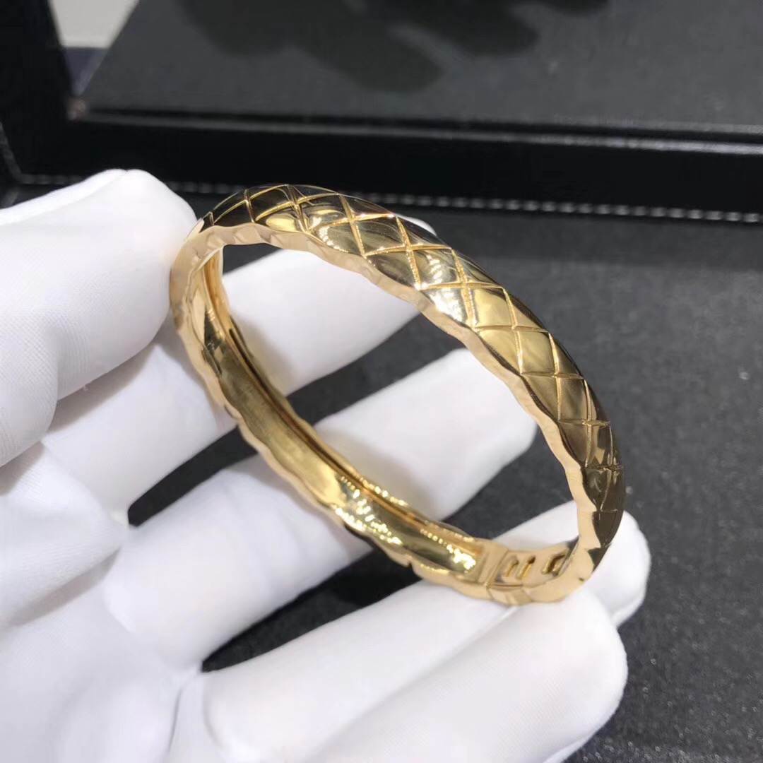 Chanel COCO CRUSH Bracelet 18K Rose Gold No Diamond Bangle J11333