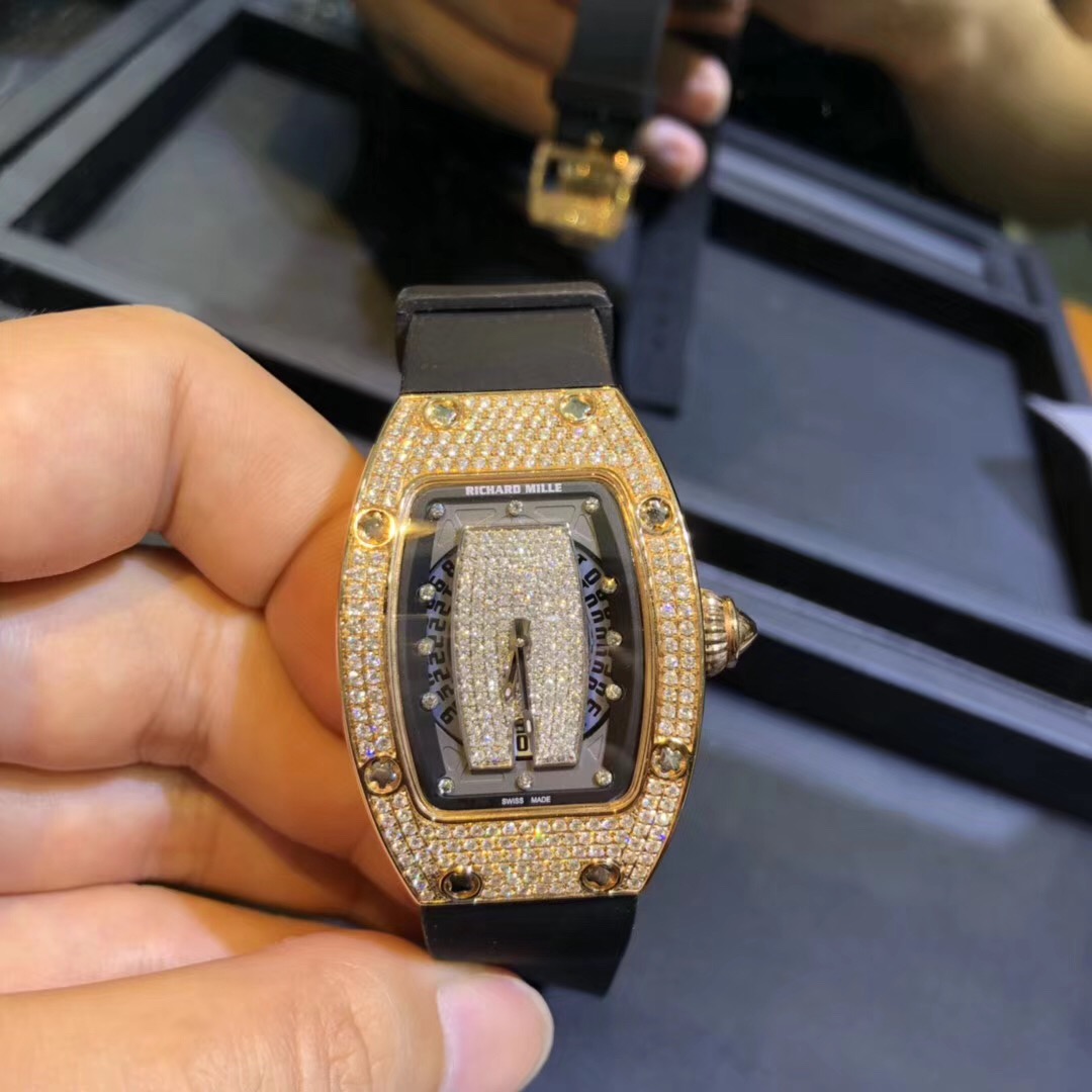 Richard Mille RM07-01 18k Yellow Gold Diamond Watch Custom Made