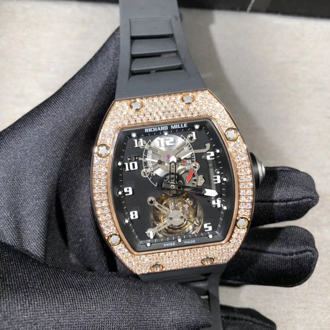 Richard Mille RM001 18k Gold Diamond Watch Custom Made