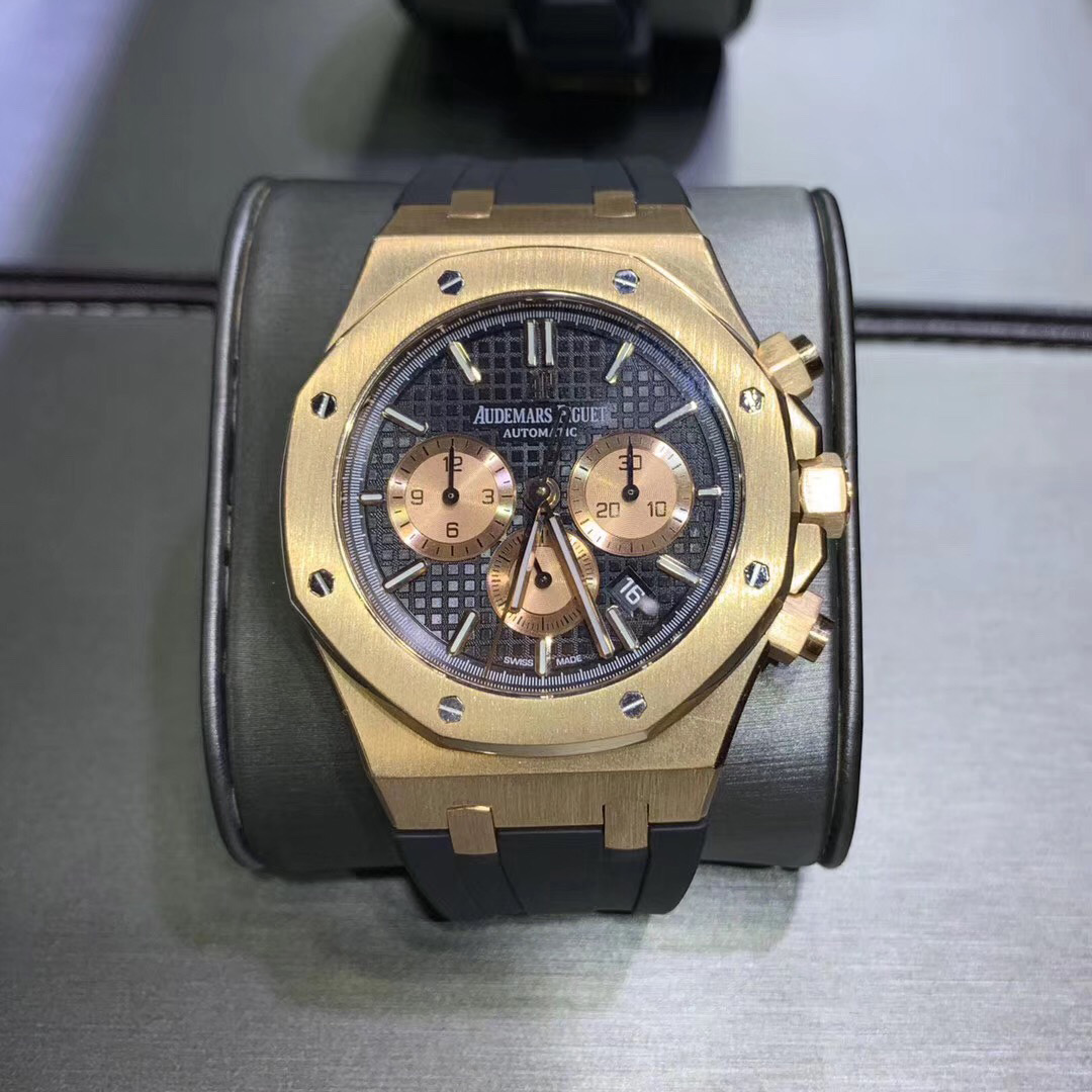 Audemars Piguet Royal Oak Offshore 18k Gold Diamond Watch Custom Made