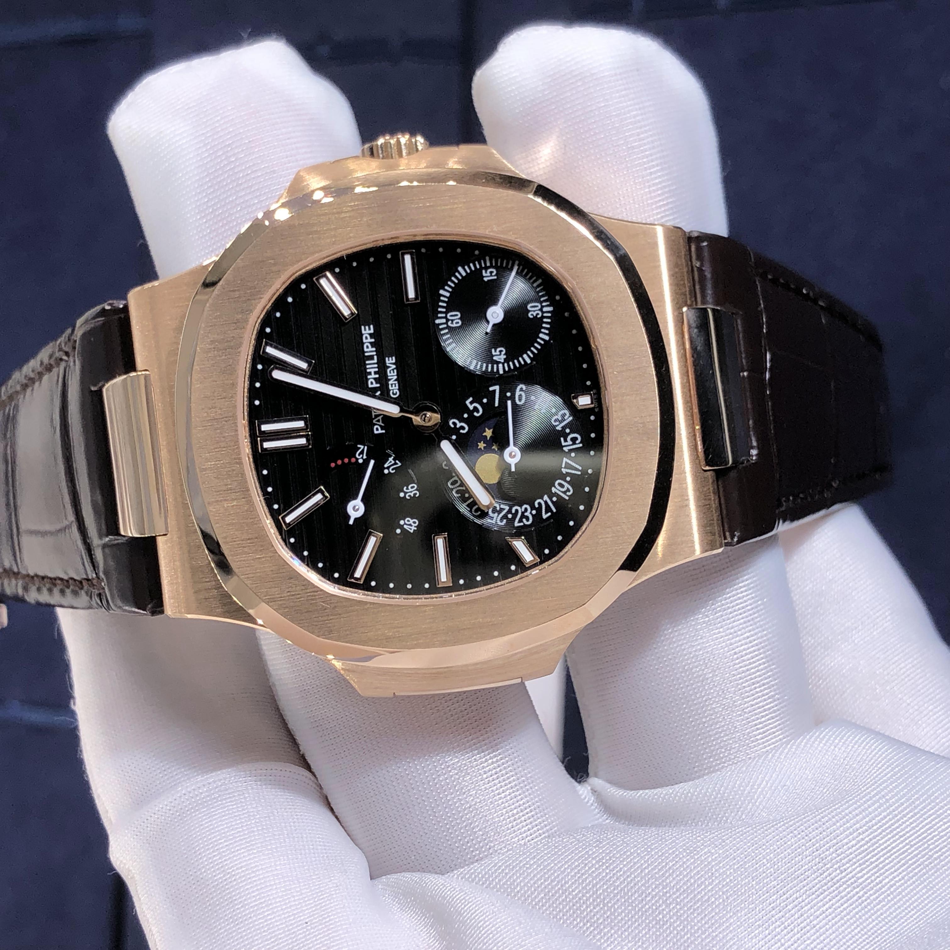 Patek Philippe Nautilus 18k Gold No Diamond Watch Custom Made