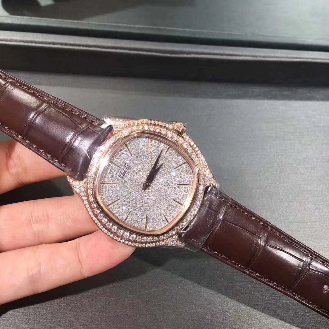 Piaget Black-tie Series 18k Rose Gold Diamond Watch High End Custom Made