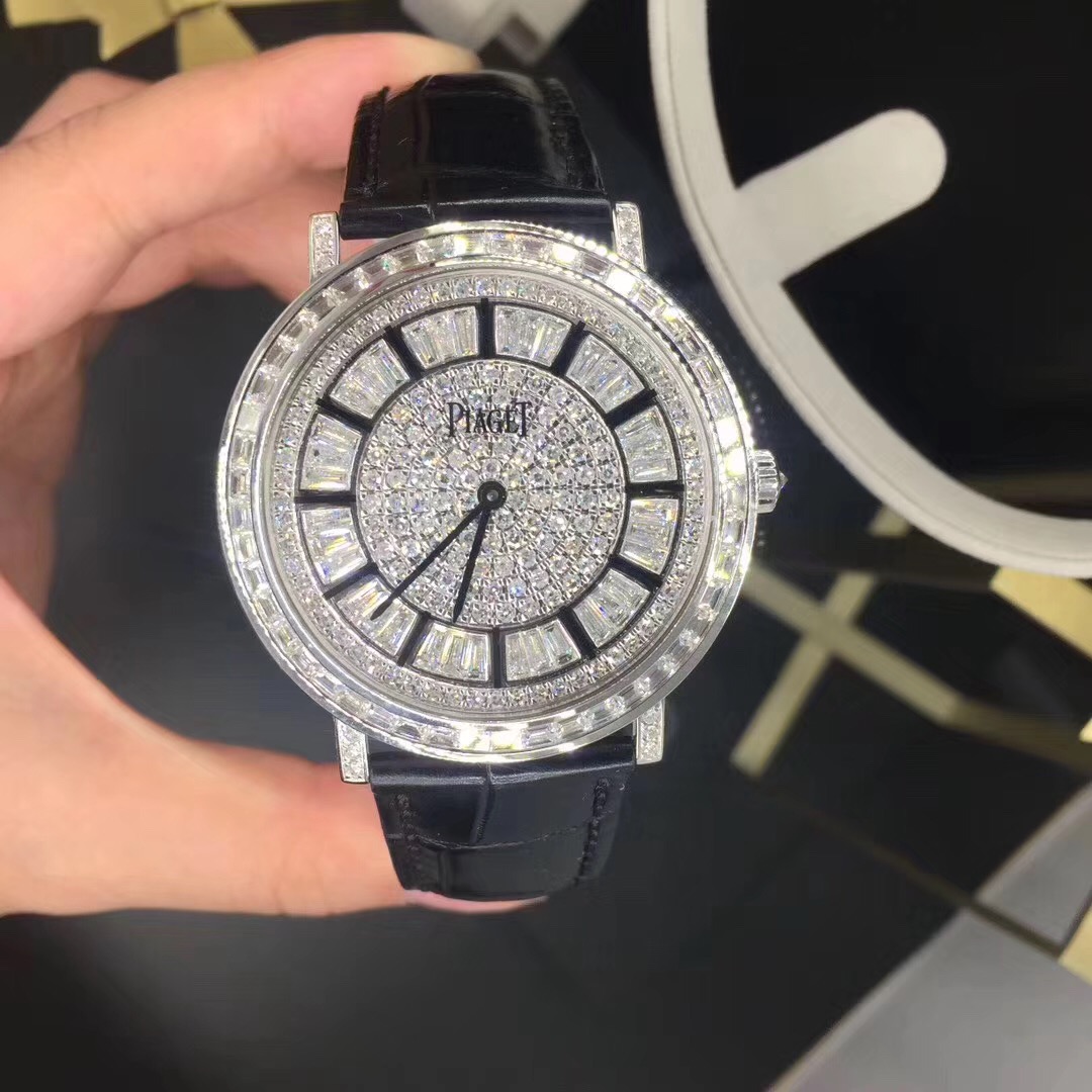 Piaget High Jewelry Series 18k White Gold Full Diamond Watch High End Custom Made