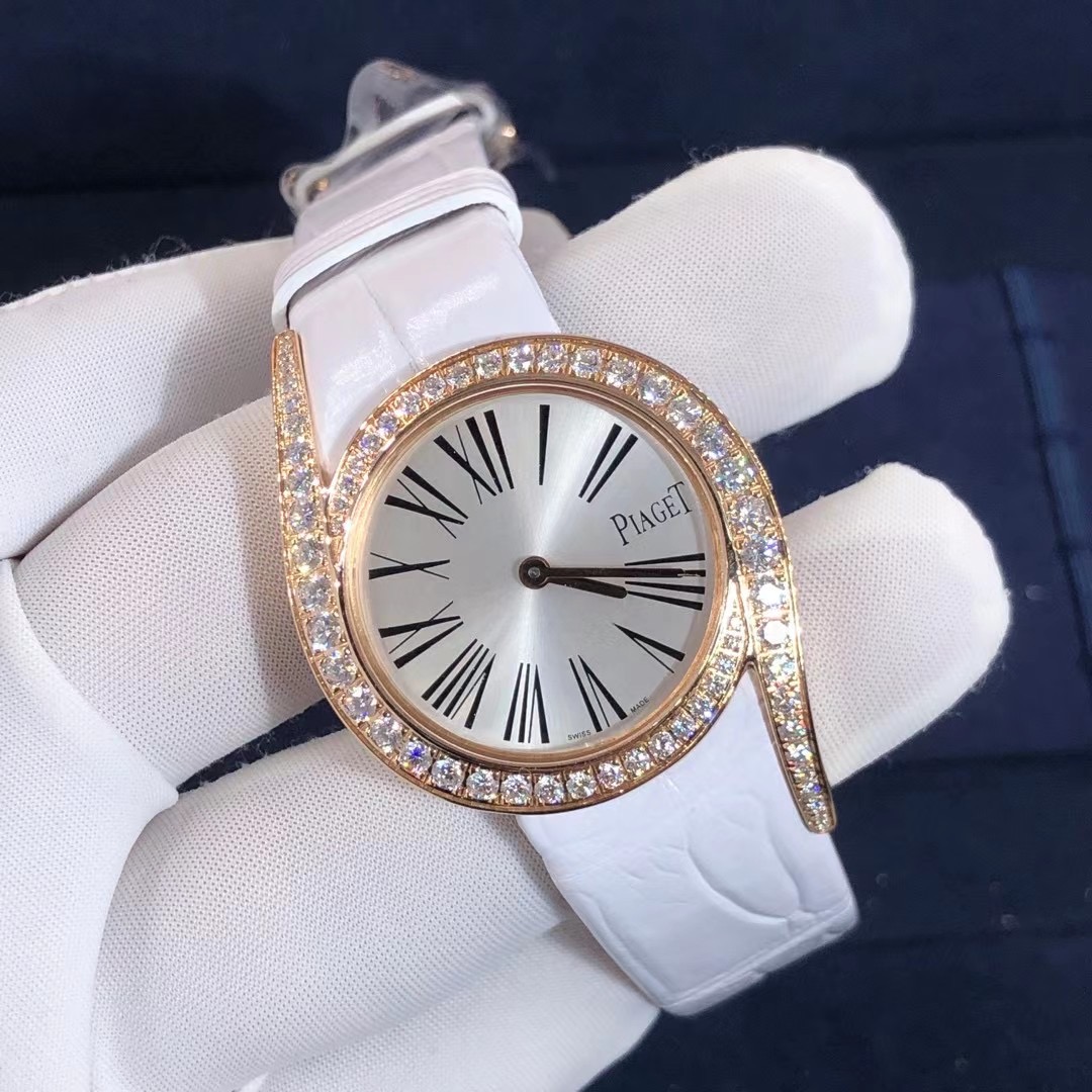 Piaget Limelight Gala Series 18k White Gold Diamond Watch High End Custom Made
