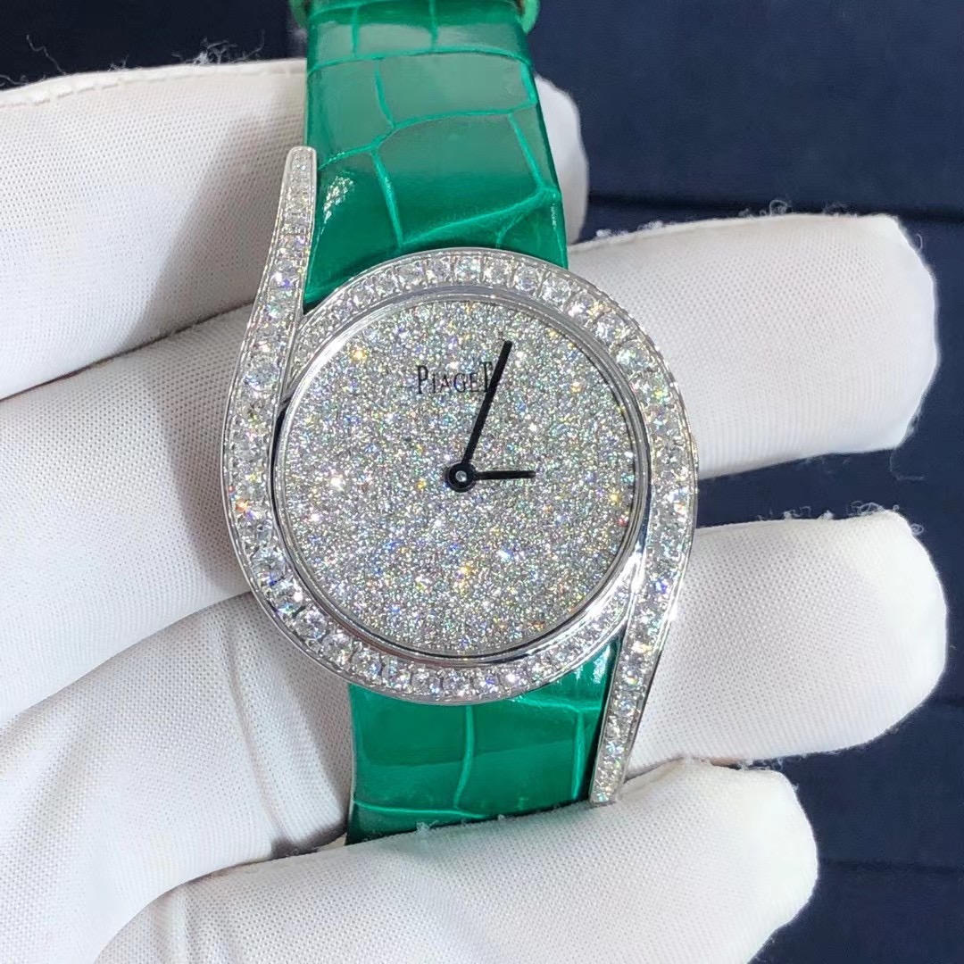 Piaget Limelight Gala Series 18k Gold Full Diamond Watch High End Custom Made