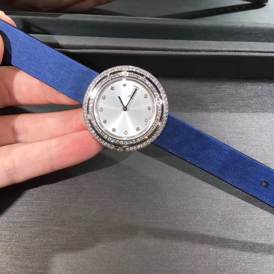 Piaget Possession Series 18k White Gold Full Diamond Watch Custom Made