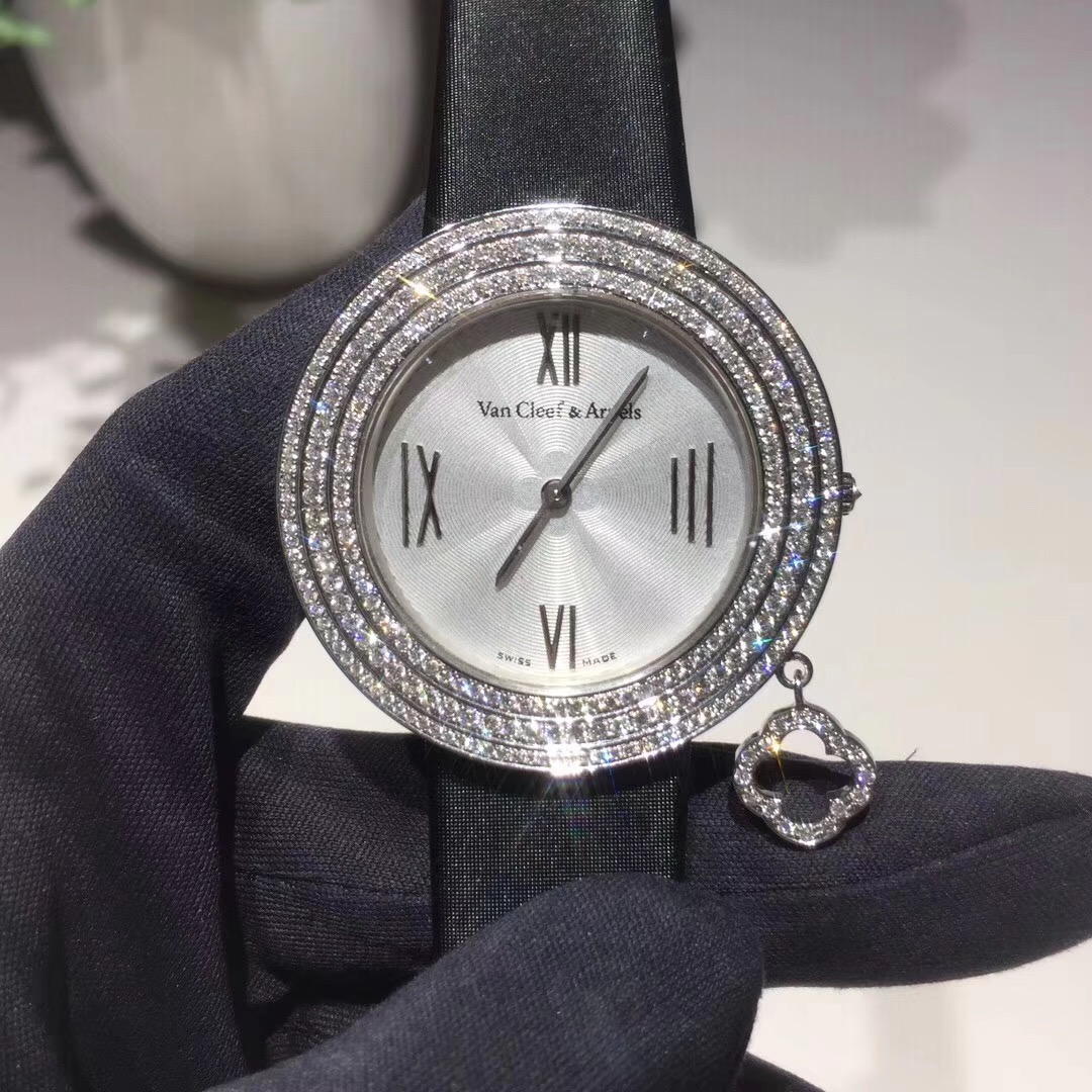 Van Cleef&Arpels Charms Series 18k Gold Diamond Watch High End Custom Made