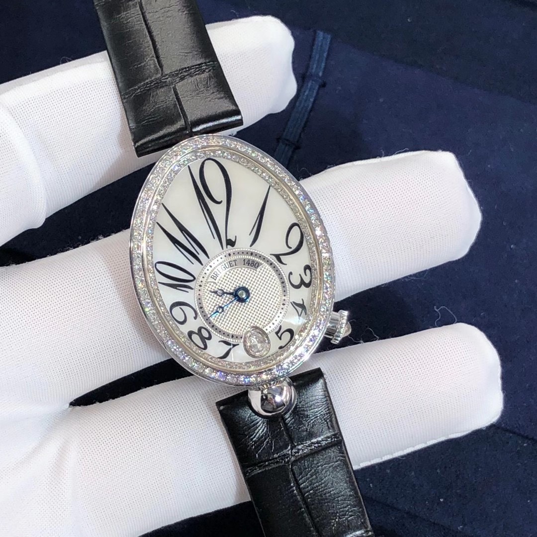 Breguet Reine de Naples Series 18k Gold Diamond Watch High End Custom Made