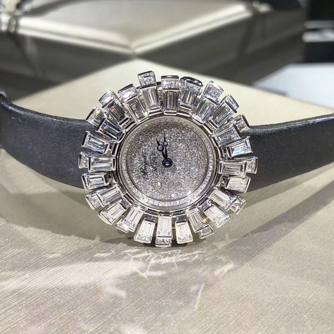 Breguet High Jewelry Series 18k Gold Full Diamond Watch High End Custom Made